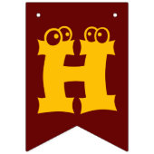 Persoonlijke HOORZITTING BIRTHDAAGS + uw 2-jarige Vlaggetjes (Eerste vlag)