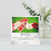 Persoonlijke horizontale foto bedankt kaart (Staand voorkant)