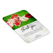 Persoonlijke horizontale foto bedankt magneet (Rechterzijde)