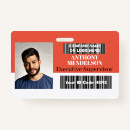 Persoonlijke horizontale personeelfoto-ID label st Badge