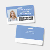 Persoonlijke horizontale personeelsfoto ID-tag bar Badge (Voor- en achterkant)