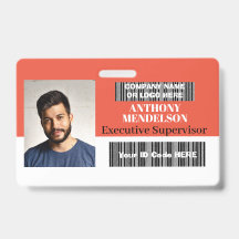 Persoonlijke horizontale personeelsfoto ID-tag bar