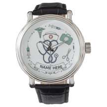 Persoonlijke horloge met verpleegkundige naam