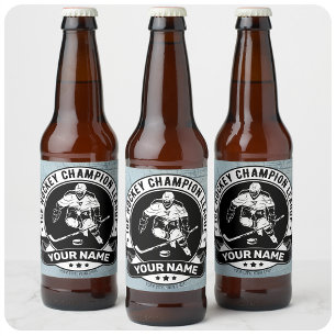 Persoonlijke hostbusadapter Ice Rink Team Athlete Bier Etiket