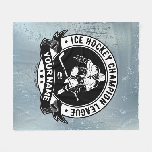 Persoonlijke hostbusadapter Ice Rink Team Athlete Fleece Deken (Voorkant (Horizontaal))