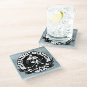 Persoonlijke hostbusadapter Ice Rink Team Athlete Glazen Onderzetter (Schuin)