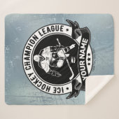 Persoonlijke hostbusadapter Ice Rink Team Athlete Sherpa Deken (Voorkant (horizontaal))