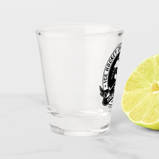 Persoonlijke hostbusadapter Ice Rink Team Athlete Shot Glas (Links)