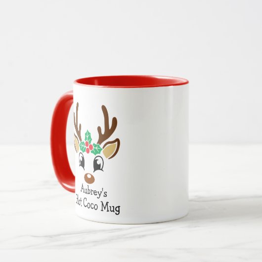 Persoonlijke hot Coco Mok (Voorkant links)