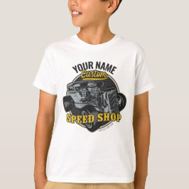 Persoonlijke Hot Rod Speed Shop Racing Garage  T-shirt