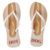 Persoonlijke hotdog BBQ-Teenslippers Teenslippers (Voetbed)
