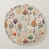 Persoonlijke houten gezellige boshuisje rond kussen (Achterkant)