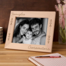 Persoonlijke houten lijst - Familienaam