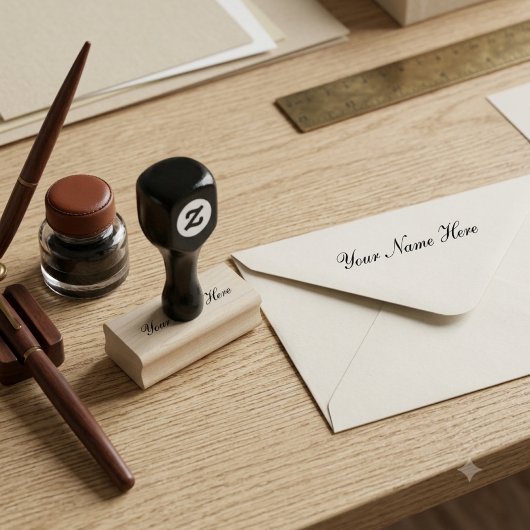 Persoonlijke Houten Stempel