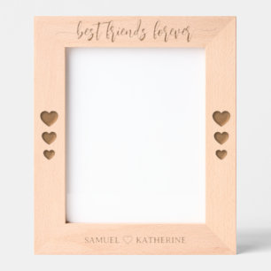 Persoonlijke Houten Valentijnsfoto Gegraveerde Lijstjes