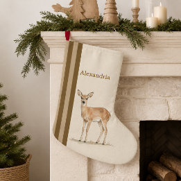 Persoonlijke houtlandree Christmas-sok Grote Kerstsok