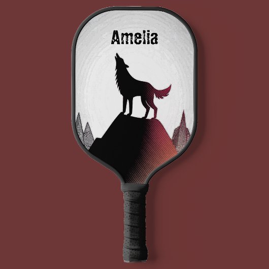 Persoonlijke Howling Wolf Pickleball Paddle