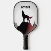 Persoonlijke Howling Wolf Pickleball Paddle (Voorkant)