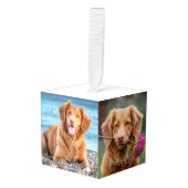 Persoonlijke huisdier foto kerstmis decoratie (Voorkant hoekig)