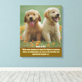 Persoonlijke huisdier foto muurkunst voor hondenli canvas afdruk (Insitu (Houten vloer))