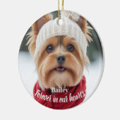 Persoonlijke huisdier foto sympathie ornament (Links)