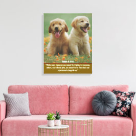 Persoonlijke huisdier foto wanddecoratie voor hond