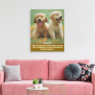 Persoonlijke huisdier foto wanddecoratie voor hond