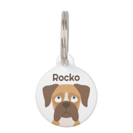 Persoonlijke huisdier ID-tag voor Boxer-hond, Aang Huisdierpenning