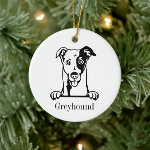 Persoonlijke huisdier ornament Italiaans Greyhound