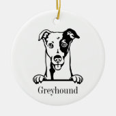 Persoonlijke huisdier ornament Italiaans Greyhound (Voorkant)