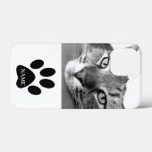 Persoonlijke huisdieren aangepaste foto en naam Case-Mate iPhone case (Achterkant (horizontaal))