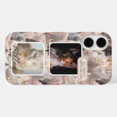 Persoonlijke huisdieren fotocollage Kerstmis Case-Mate iPhone Case (Achterkant (horizontaal))