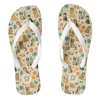 Persoonlijke huisdierenzomer met op maat gemaakte teenslippers