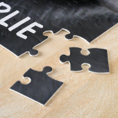 Persoonlijke huisdierfoto & aangepaste naam legpuzzel (Zijkant)