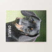 Persoonlijke huisdierfoto & aangepaste naam legpuzzel (Horizontaal)