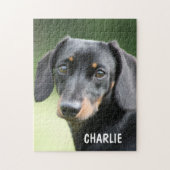 Persoonlijke huisdierfoto & aangepaste naam legpuzzel (Verticaal)