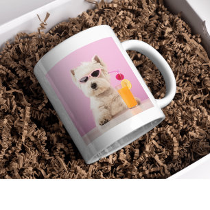 Persoonlijke huisdierfoto en tekst koffiemok