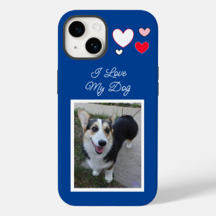 Persoonlijke huisdierfoto - Ik hou van mijn hond   Case-Mate iPhone 14 Hoesje
