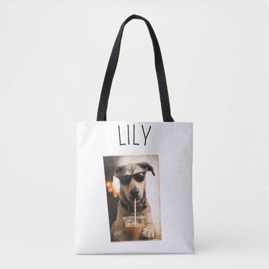 Persoonlijke huisdierfoto tote bag (Voorkant)