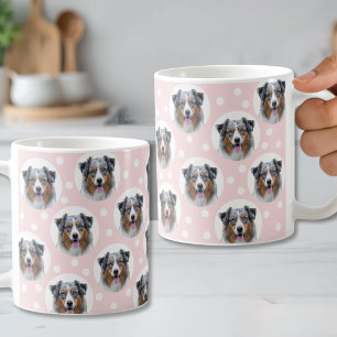 Persoonlijke huisdiergezichts aangepaste hond foto koffiemok
