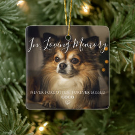 Persoonlijke huisdierherdenkingsherdenking Hond Fo Keramisch Ornament