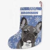 Persoonlijke huisdierhond | Franse Bulldog cadeau Kleine Kerstsok (Achterkant)