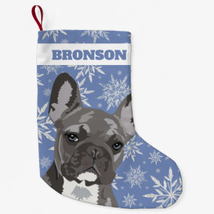 Persoonlijke huisdierhond Franse Bulldog cadeau Kleine Kerstsok