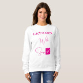 Persoonlijke huisdierliefhebber roze script grappi trui (Voorkant volledig)