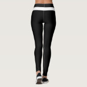 Persoonlijke Huisdierliefhebber Script Tekst Zwart Leggings (Achterkant)