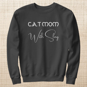 Persoonlijke huisdierliefhebber witte script kat m trui