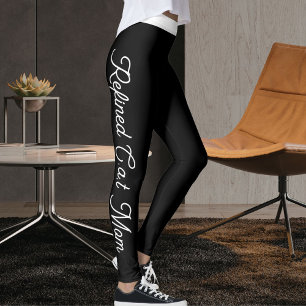 Persoonlijke huisdierliefhebber witte script zwart leggings