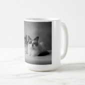 Persoonlijke huisdiermok – Hoge resolutie kattenfo Koffiemok (Voorkant rechts)