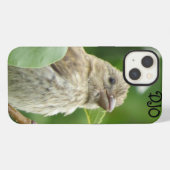 Persoonlijke Huisfink Vogel iPhone Hoesje (Achterkant horizontaal)