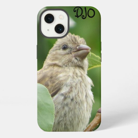 Persoonlijke Huisfink Vogel iPhone Hoesje (Achterkant)